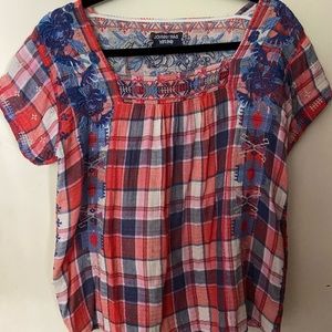 Beautiful Johnny Was Workshop plaid top
